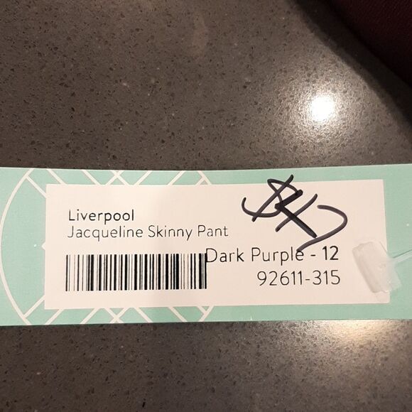 Liverpool Jacqueline Dark Purple Legging Skinny Pants - Picture 13 of 13